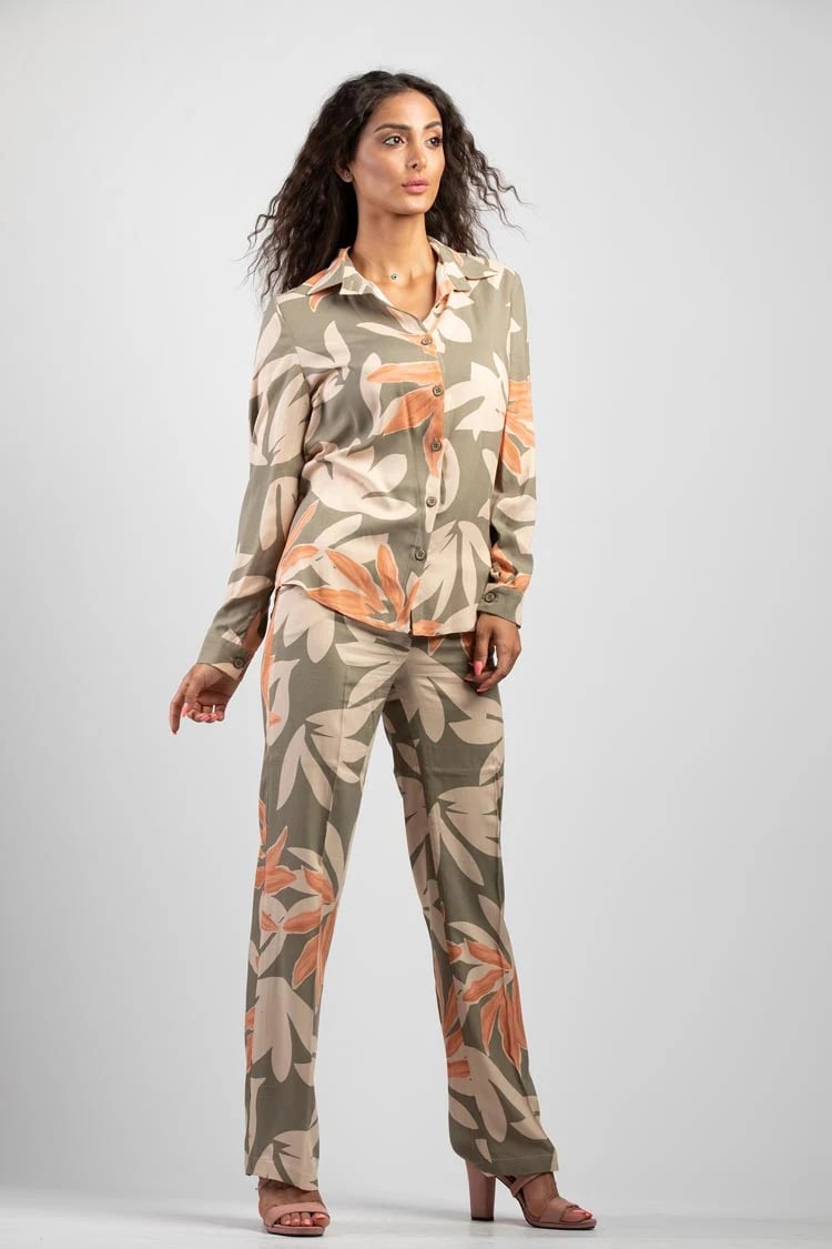 printed flowy shirt