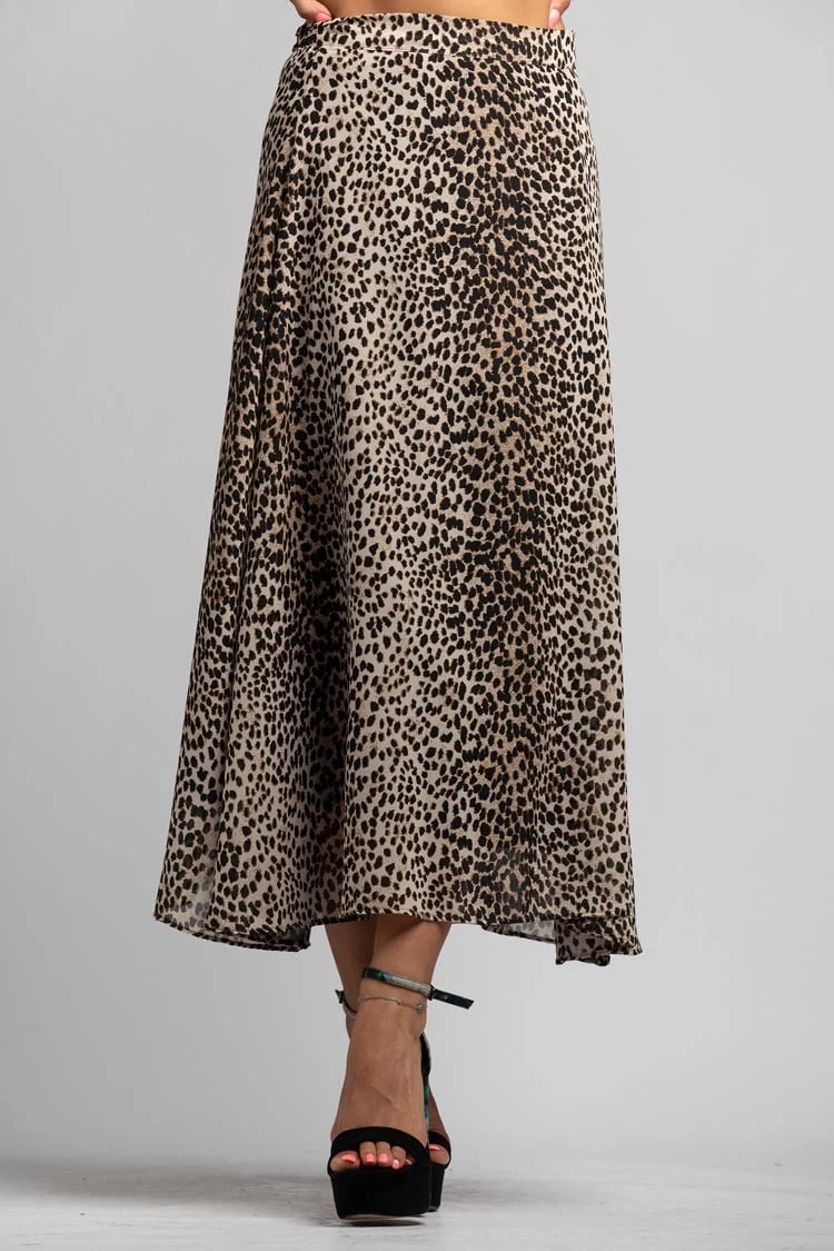 leopard print skirt