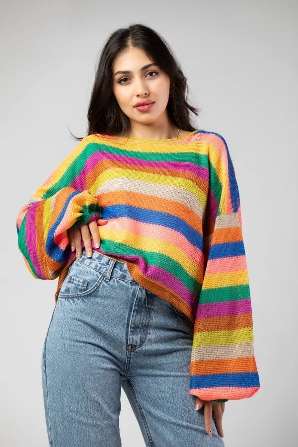 Long Sleeve Crochet Top