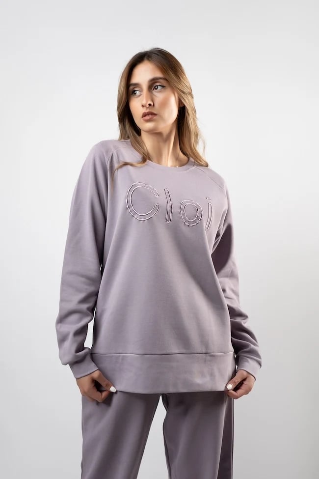 Oversize Cotton Top With Embroidery
