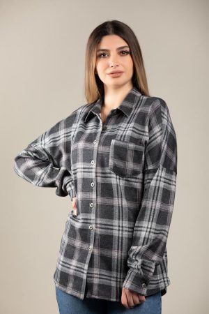 oversize checks shirt