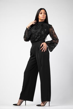 Long Sleeve Dantil Embroidered Over All
