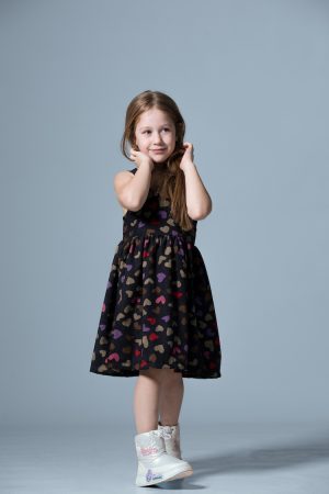 Midi Dress Printed Corduroy