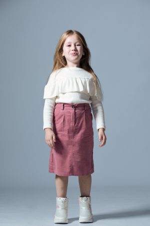 Corduroy Midi Skirt