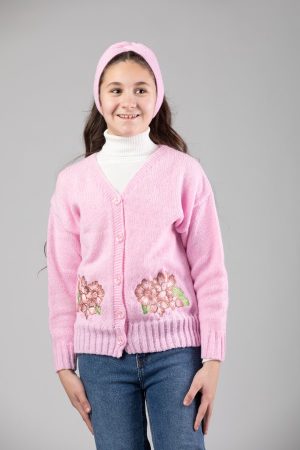 Knitted Jacket With Embroidery