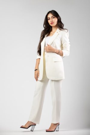 Slim Straight Suit Pant