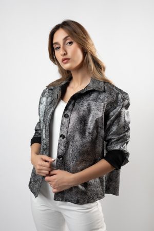 Oversized Lurex Jacket