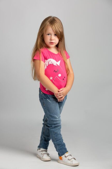 unicorn print T-shirt