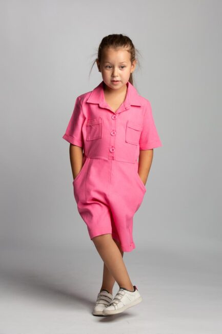 linen short jumpsuit