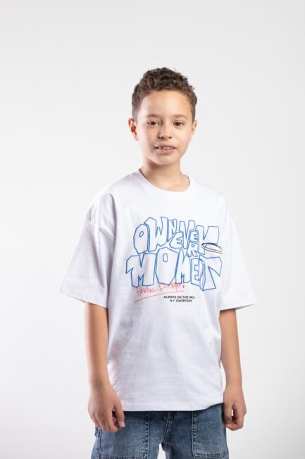 Over Size Cotton Printed T-Shirt