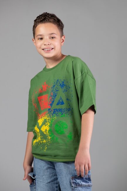 Over Size Cotton Printed T-Shirt