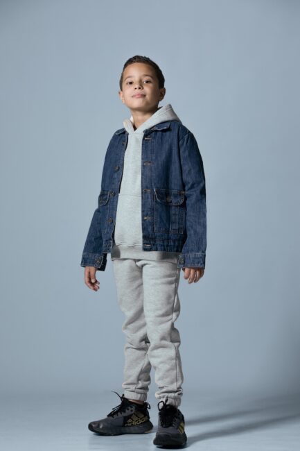 Jeans Jacket With Buttons Fur Quilted