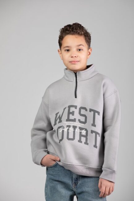 Fleece Sweatshirt With Zipper