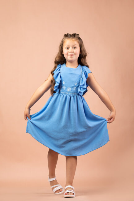 embrodired flowy dress