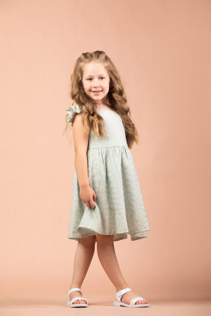 embroidred mini dress