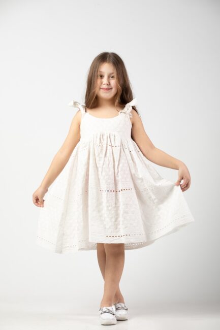 Embroidered Midi Dress