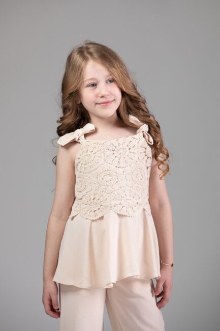 Sleeveless Top With Crochet Details