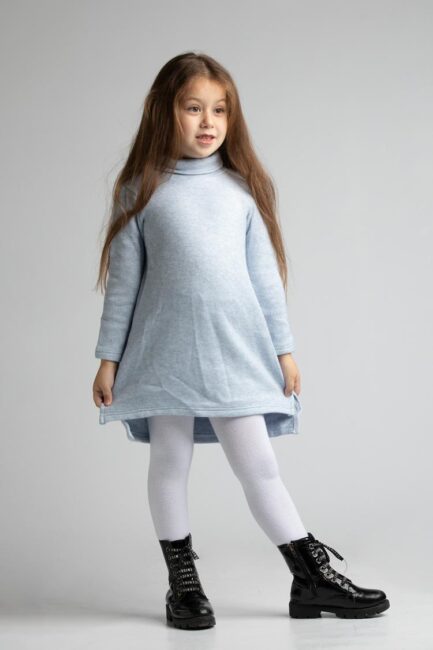 Flecked jersey dress