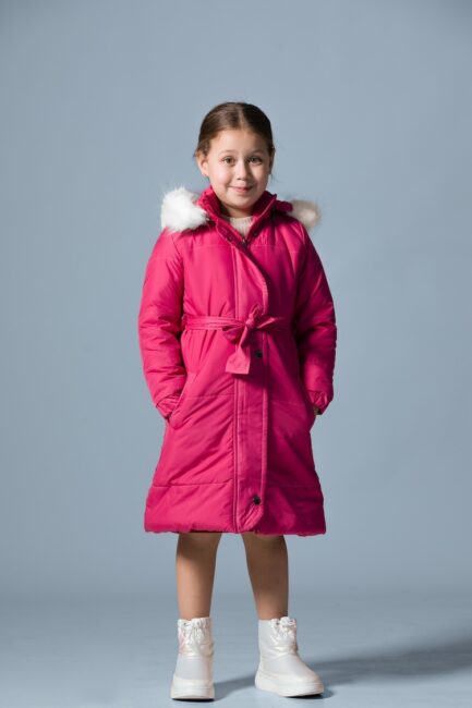 Long Jacket Quilted Fur Effect Collar Water Proof