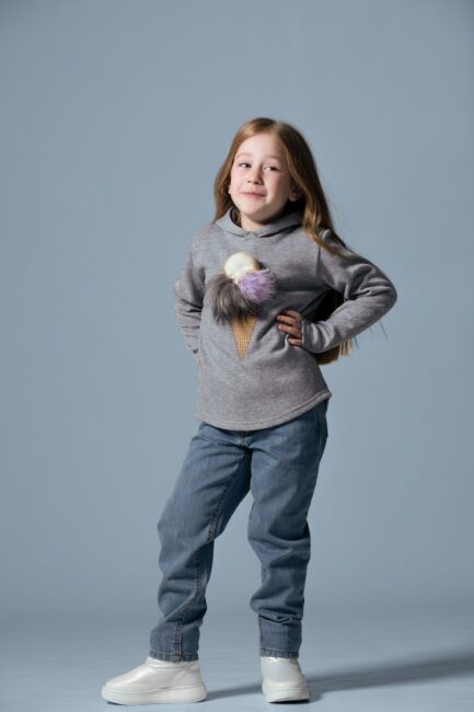 Fleece Sweatshirt Fur Effect