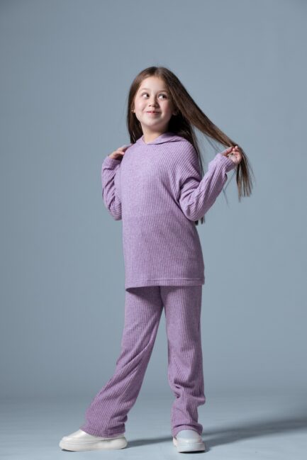 Ribbed Oversized Sweashirt Hoods