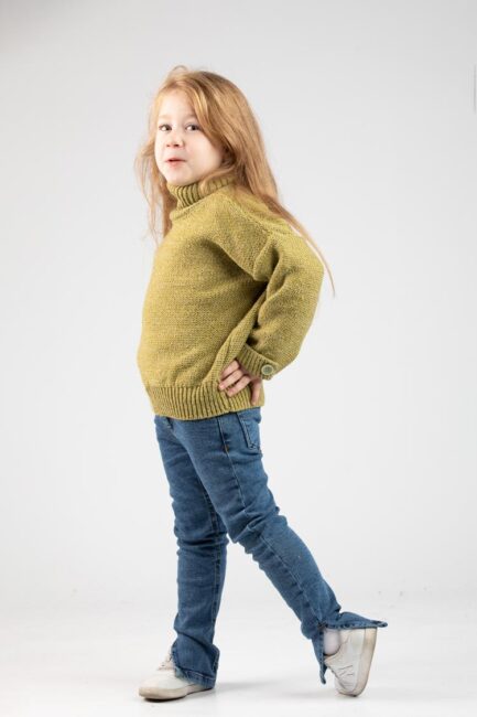 Chenille knit sweater