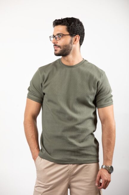 Round Neck Rip T-Shirt