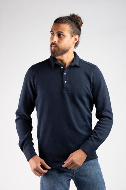 long sleeve polo shirt