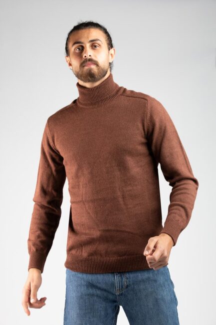 knitted high neck sweater