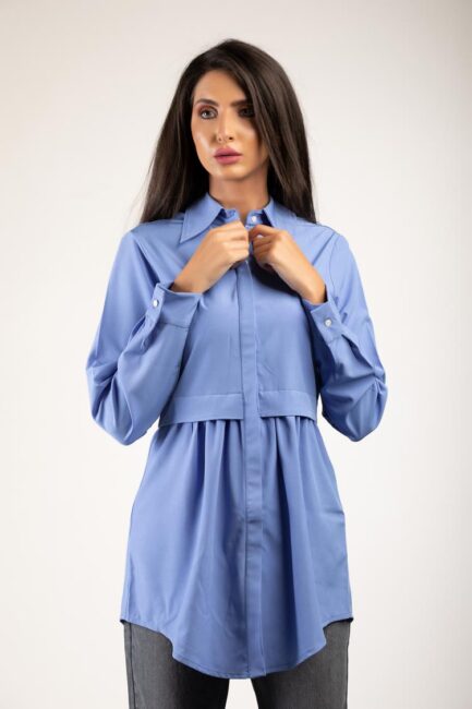 Buttoned flowy shirt