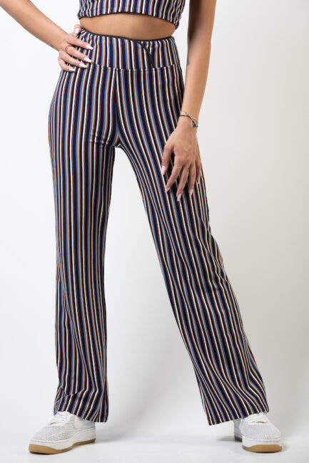 high waist stripped pants