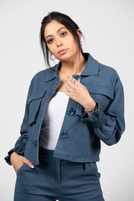 Short Jacket With Big Buttons