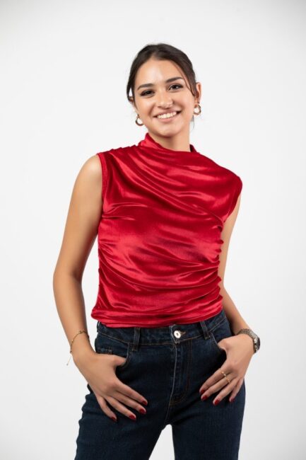 Velvet Sleeve Less Top