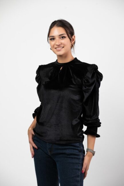 Velvet Long Sleeve Top