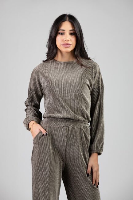 Velvet Long Sleeve Top