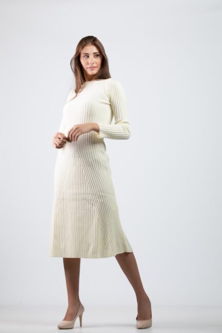 knitted midi dress