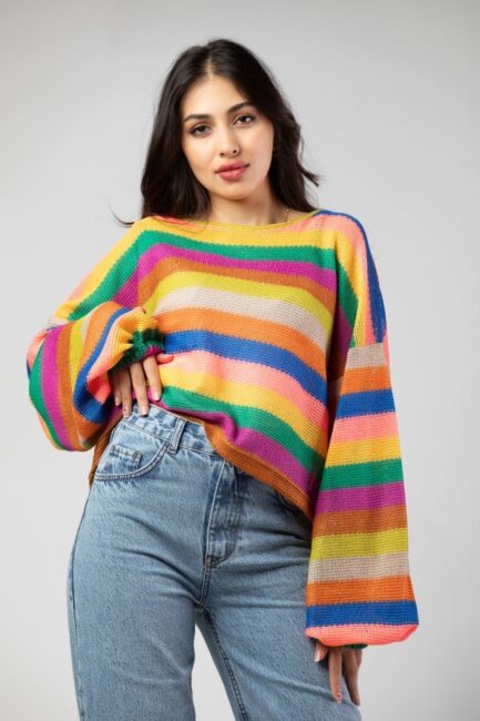 Long Sleeve Crochet Top