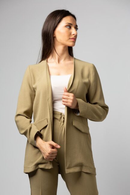 long pocket cardigan