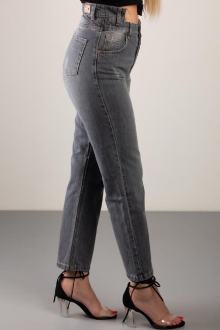 high waist straight jeans