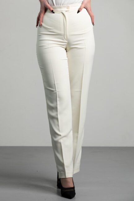 High-waist straight pants