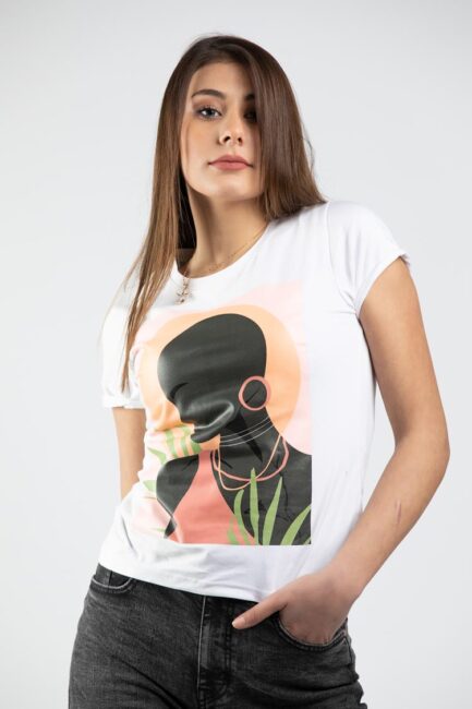 printed cotton T-shirt