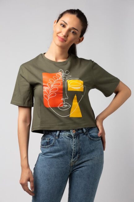 printed cotton T-shirt