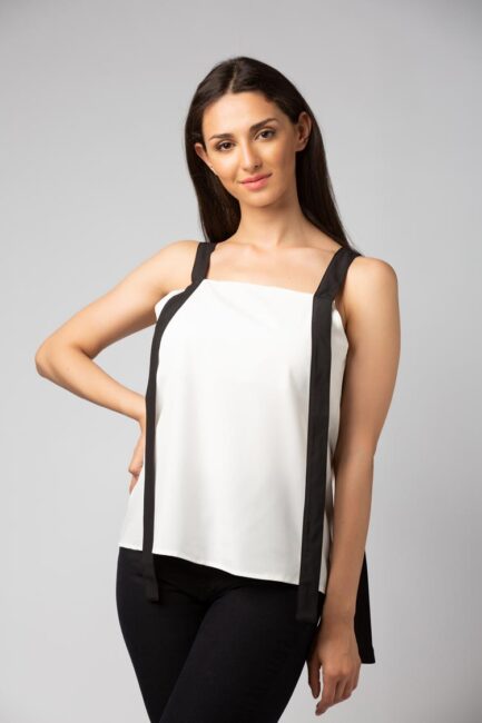 Asymmetric design top