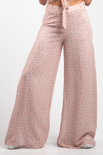 wide printed pants