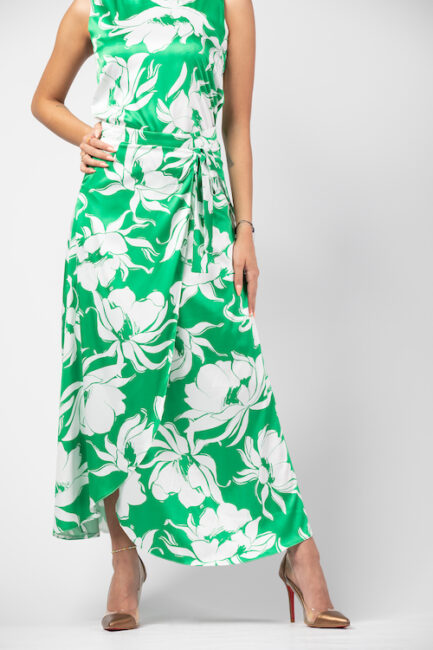 printed long skirt