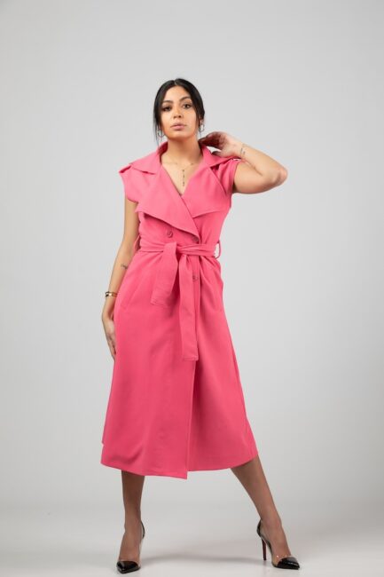 Midi Dress With Double Bottoms