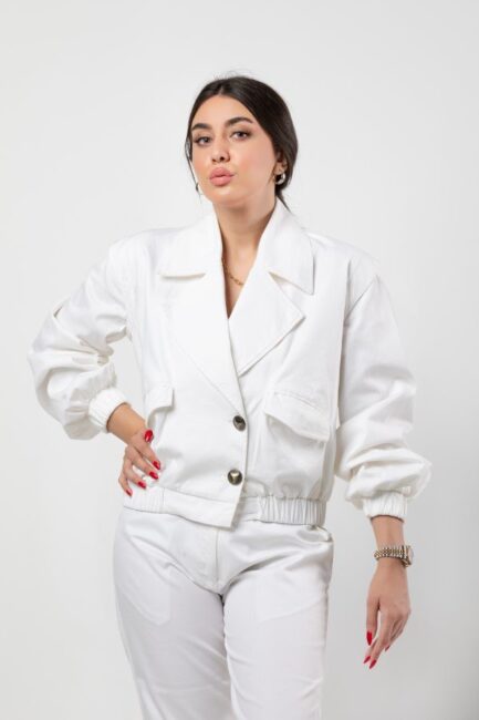 Oversize Jacket With Metal Buttons