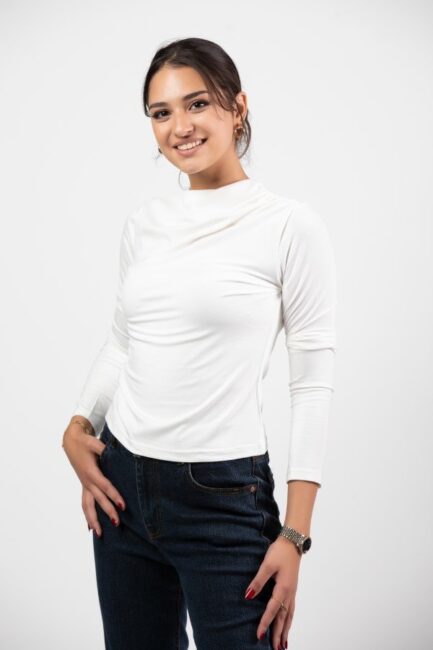 High Neck Cotton Top