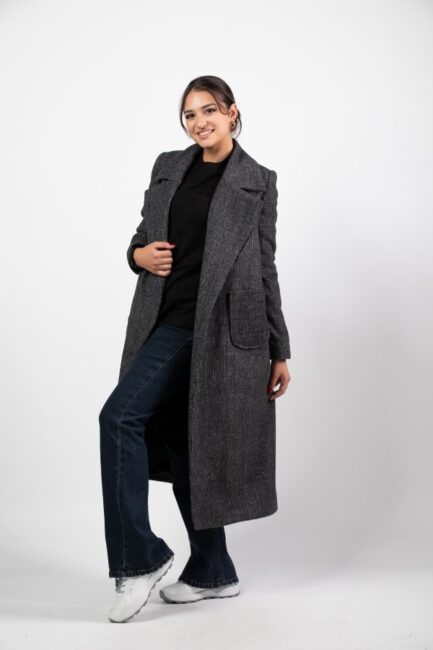Tweed Long Coat