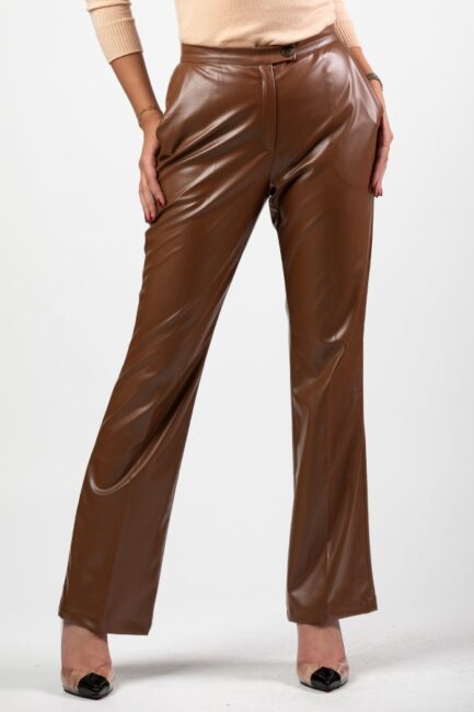 Staight Fit Lather Pant